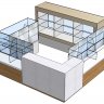 Торговый остров для кондитерской - модели/чертежи Базис-мебельщик