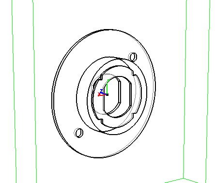 Адаптер для ДСП, D=60 мм, никель, Burg.jpg