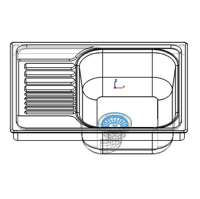 Мойка Tipo 45 S Mini, 605x500 мм, сталь мат., Blanco.jpg