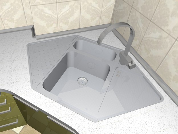 Мойка угловая Vision 40, полир. сталь, Alveus.jpg
