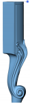 Ножка h400 mm (Скамья мягкая прикроватная коллекция казанова) (2).png