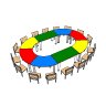Столы круглые в детски сад (PRO100)