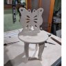 Детский стульчик со спинкой в форме бабочки - макет для ЧПУ
