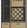 Винный шкаф 860х500х1235 (чертеж и модель в bCAD)