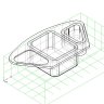 3D модель кухонной мойки для Базис-мебельщик