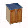 Нижний кухонный модуль 600x600х850 с полкой для PRO100