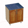 Нижний кухонный модуль 700x600х850 с полкой для PRO100