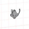 Крючок №3 мини двойной для PRO100
